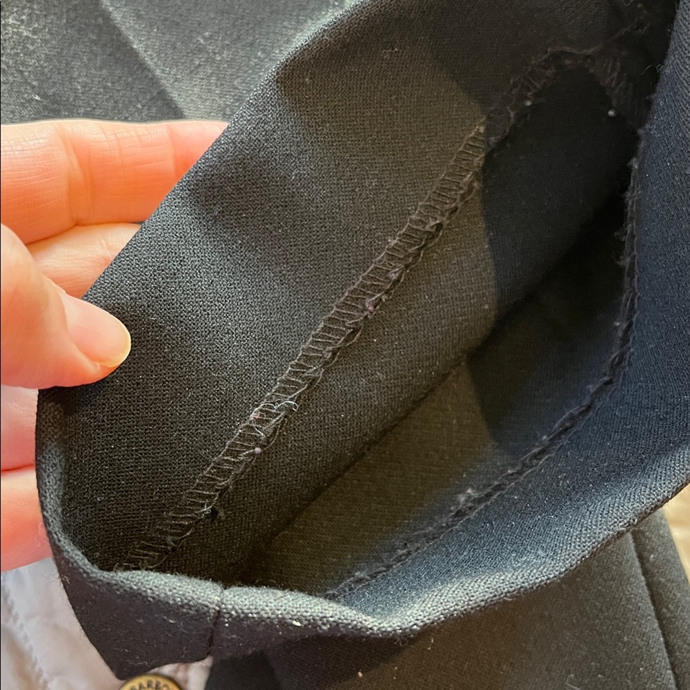 Like NEW! J. Crew Black wool blend Martie side zip ankle pants size 8 - Picture 12 of 12